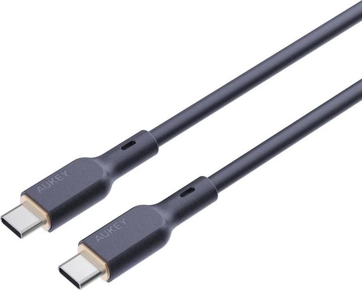 Produktbild Aukey USB-C Cable in Silicone, 100W, 1m - Black (1 m, USB 3.2 Gen 1, 100 W)