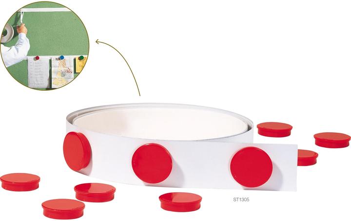 Image du produit Franken bande magnétique barre 35 mm x 1 m, blanc (1 x)