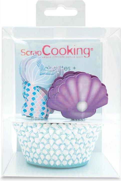 Actual product image ScrapCooking Cupcake-Förmchen - Meerjungfrau (24Stk)