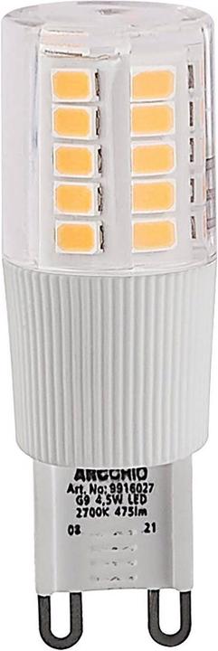 Arcchio LED-Stiftsockellampe G9 4,5W 3.000K (G9, 4.50 W, 475 lm, 1 x, F)