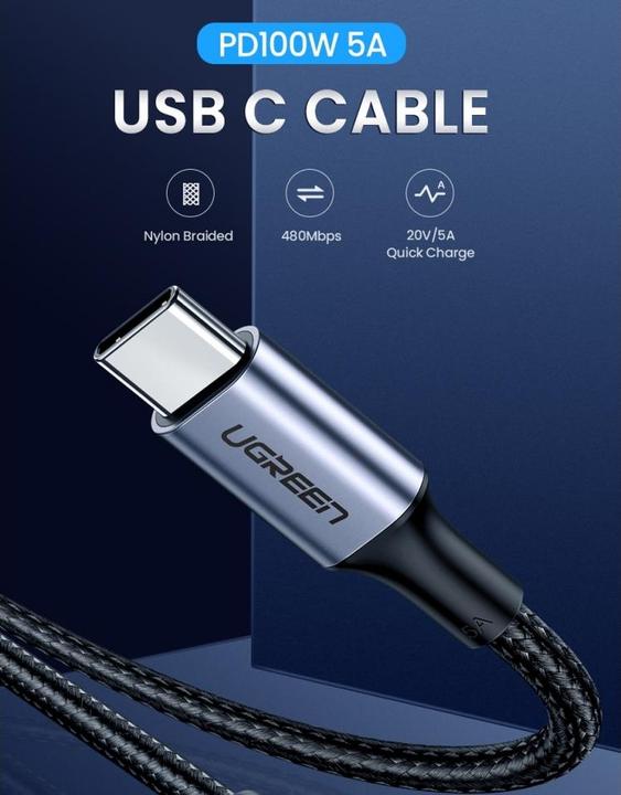 Image du produit Ugreen USB C – USB C (1.50 m, USB 2.0)