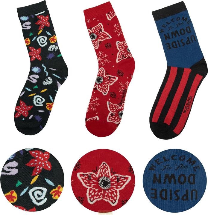 Cinereplicas Stranger Things: Socken (3 Paare (3er Pack, 40)
