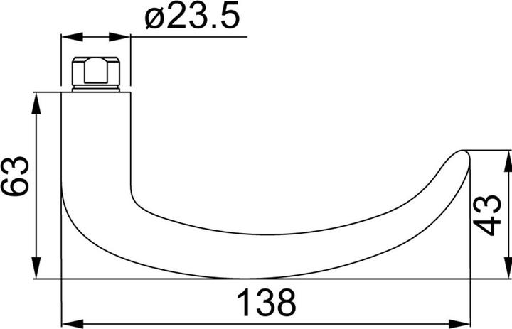 Produktbild Ogro Türdrücker-Lochteile 8999 (Türgriff)