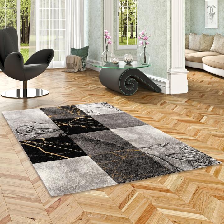 Actual product image Pergamon Designer carpet Maui check baroque (120 x 170 cm)