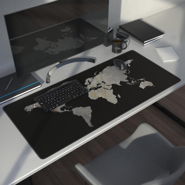 Actual product image CSL Gaming Mouse Pad, XXL Mouse Mat 900 x 400mm, Precision & Speed, Marble Black (XXL)