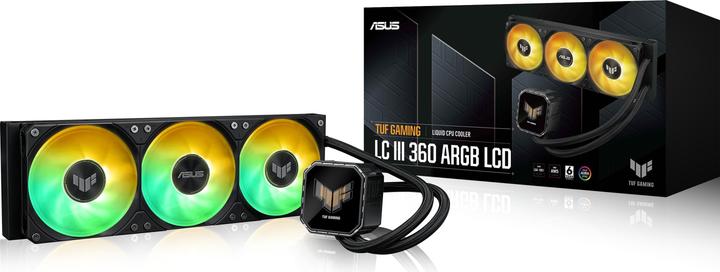 Actual product image ASUS Wak Tuf Gaming Lc Iii 360 Argb LCD