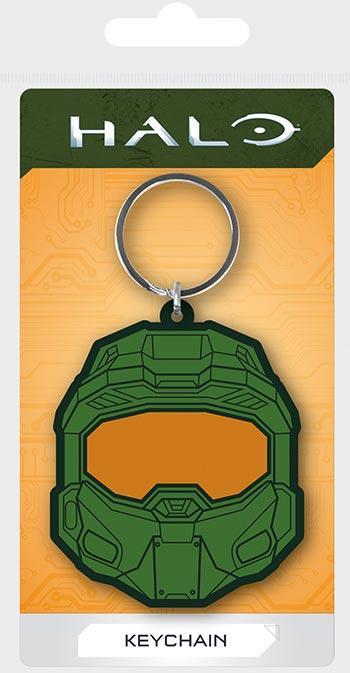 Actual product image Pyramid Halo Rubber Keychain Master Chief 6 cm