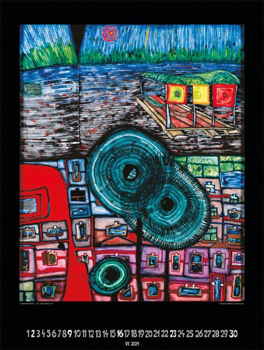 Produktbild Hundertwasser Bildkalender Art (48 x 65 cm, Deutsch)