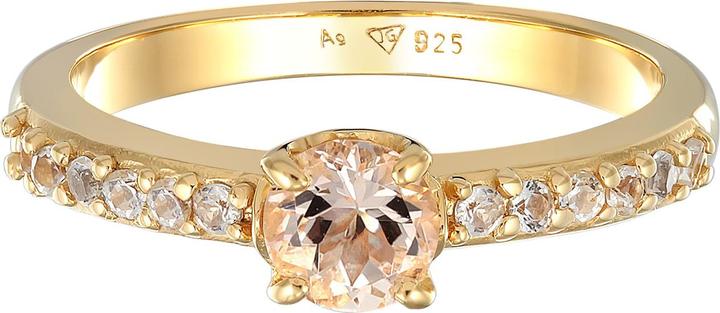 Immagine prodotto Elli Anello PREMIUM Topazio Morganite Fidanzamento Argento 925 (56, 925 Argento)