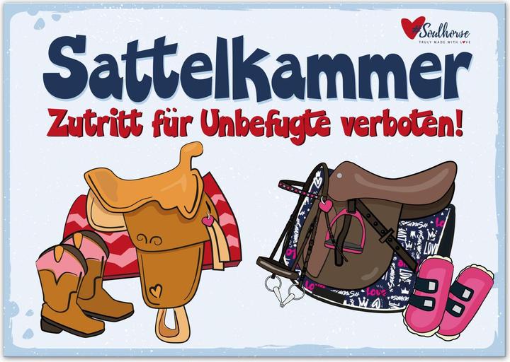 Produktbild Soulhorse “Sattelkammer” Stallschild