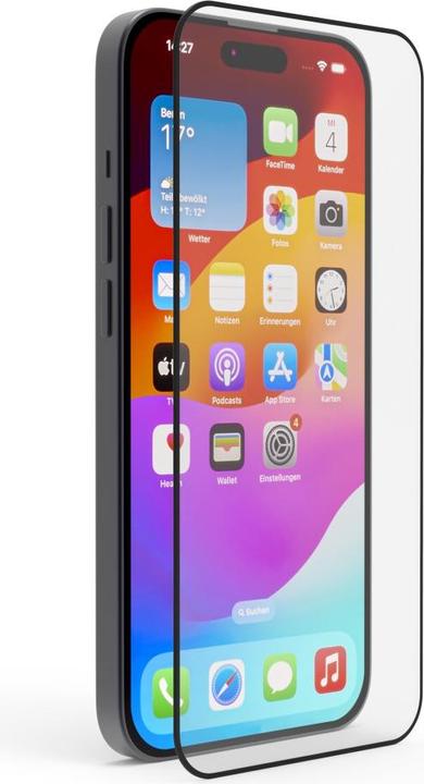 Immagine prodotto Hama Vetro protettivo 3D a schermo intero per Apple iPhone 15 Plus/15 Pro Max, nero (1 Pezzo/i, Apple iPhone 15 Plus, Apple iPhone 15 Pro Max)
