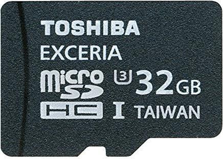 Toshiba microSDHC Exceria UHS-I mit Adapter (32 GB, microSDHC, U3, UHS-I)