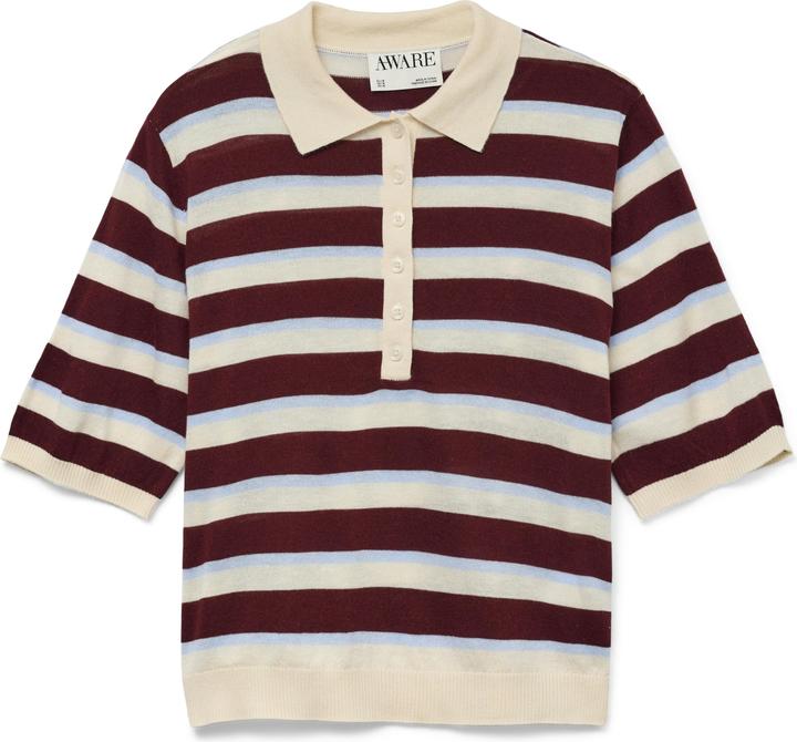 Actual product image Vero Moda AWSIKITA Gestricktes Poloshirt Polo (L)