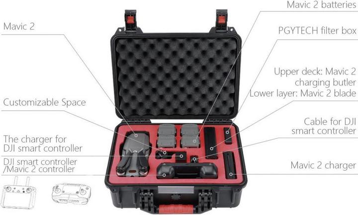 Image du produit Pgytech Dossier de sécurité (Valises de drone, DJI Mavic 2)