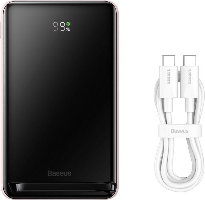 Productafbeelding Baseus Powerbank Magnetic 10000mAh 20W (roze) (10000 mAh, 20 W, 38.50 Wh)