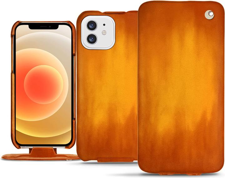 Actual product image Noreve Leather cover vertical (Apple iPhone 12)