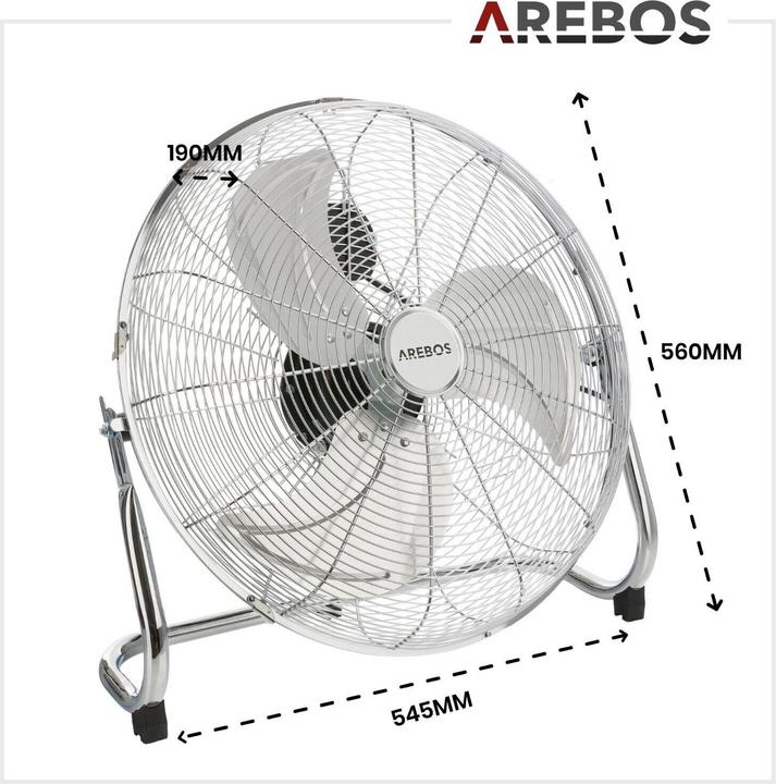 Produktbild Arebos Bodenventilator (65 dB)