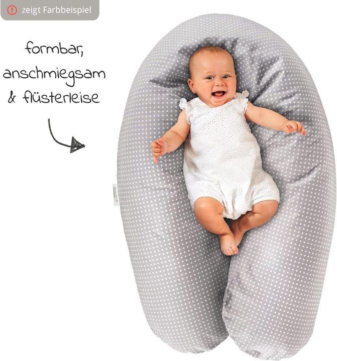 Produktbild Theraline Stillkissen Stillkissen Dodo mit Mikroperlen-Füllung inkl. Bezug (34 cm)