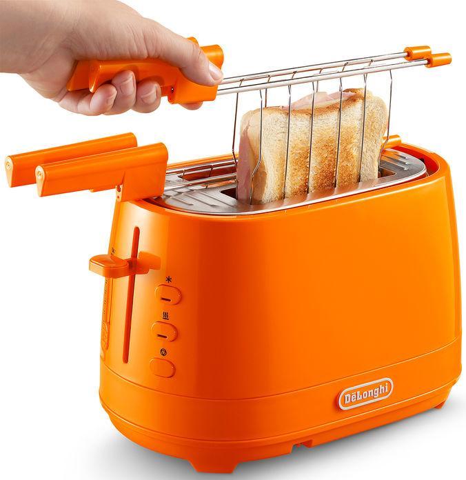 Produktbild De'Longhi DeLonghi CTLAP2203.O Toaster 2 Scheibe(n) Orange 550 W