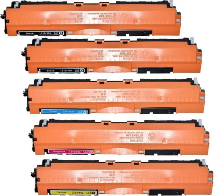 Actual product image Hermex Compatible HP LaserJet Pro 100 Color MFP M175nw Toner Cartridges (M, C, Y, FC)