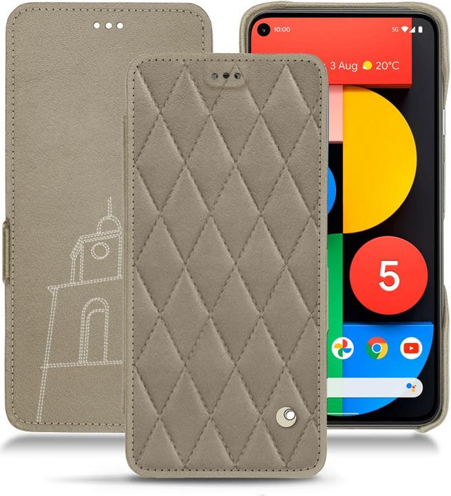 Actual product image Noreve Leather case horizontal (Google Pixel 5)