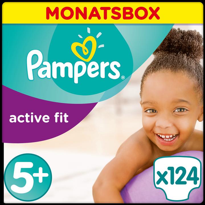 Pampers Active Fit (Dimensione 5, Pacco mensile, 124 Pezzo/i)