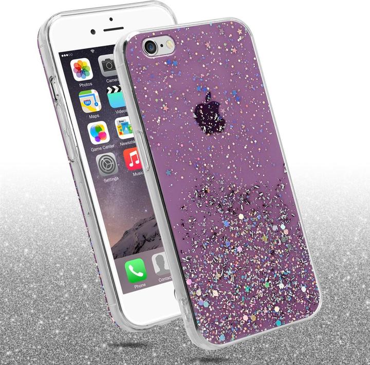 Image du produit Cadorabo Couverture TPU paillettes scintillantes (Apple iPhone 6 Plus)
