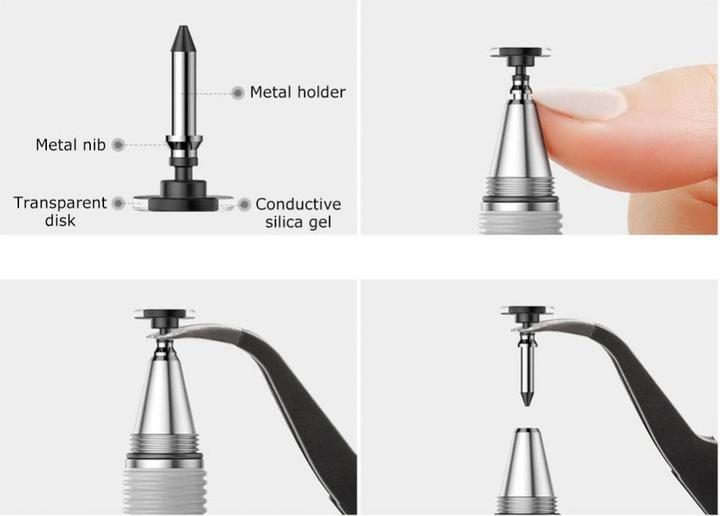 Actual product image Baseus Golden Cudgel Capacitive Stylus Pen Silver