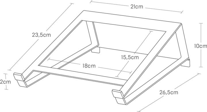 Actual product image Yamazaki Tablet and laptop holder with dual function TOWER