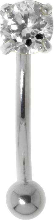 Bijouteria Augenbrauenpiercing (Silber 925, Zirkonia, Chirurgenstahl 316L)