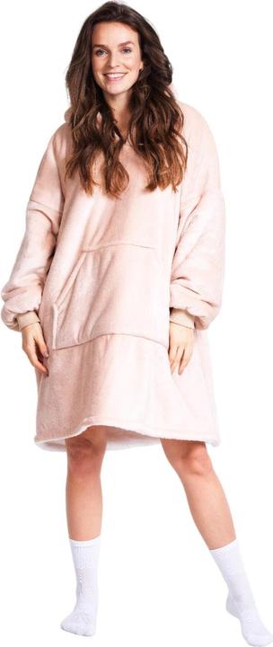 Produktbild Konjac Sponge Noxxiez Hoodie-Decke XL – Taupe (90 x 85 cm)
