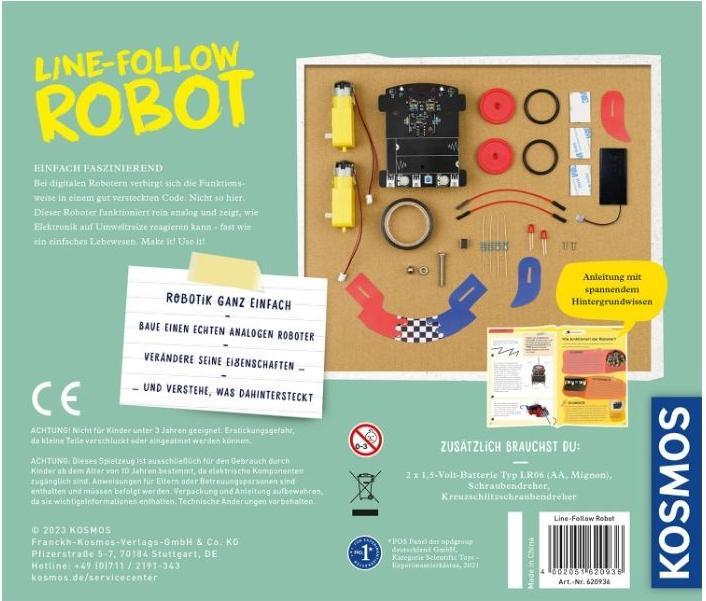 Actual product image Kosmos Experiment Box Line-Follow-Robot