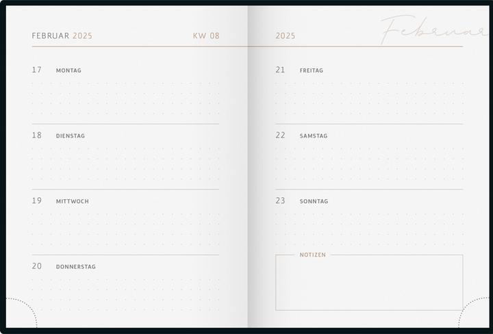 Immagine prodotto Ridoide Agenda tascabile Design Line 2025 360301525 1W/2S Flowers DE 12x16cm (12 x 16 cm, Tedesco)