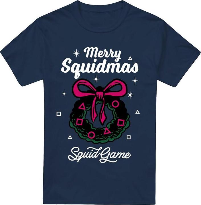 Immagine prodotto Squid Game Merry Squidmas Maglietta Corona di Fiori Uomo (4XL)