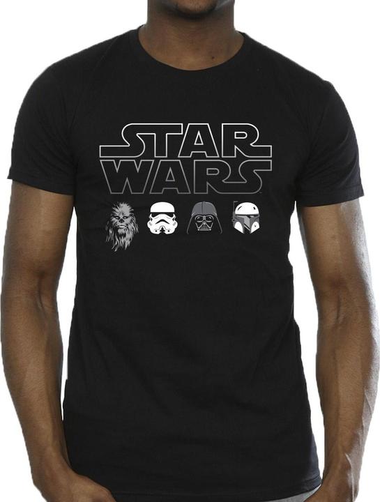 Immagine prodotto Star Wars Character Heads Maglietta Uomo (4XL)