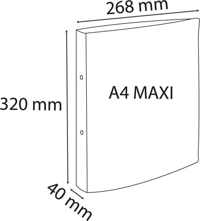 Produktbild Exacompta Ringbücher (A4, 40 mm, 4 Stück)