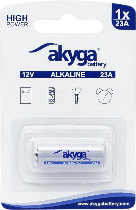 Produktbild Akyga 23A Spezial-Batterie 23 A Zink-Kohle 12 V 48 mAh 1 St. (1 Stk., A23, 48 mAh)