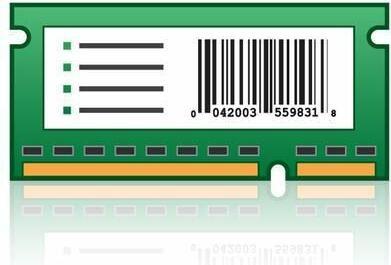 Actual product image Lexmark Form and barcode card
