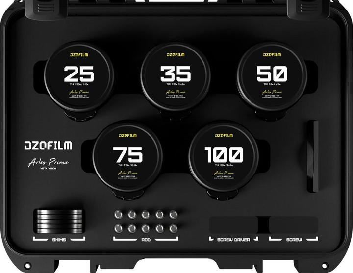 Produktbild Dzofilm Arles 25/35/50/75/100mm FF/VV Prime Cine Lens (PL mount,meter) (L-Mount)