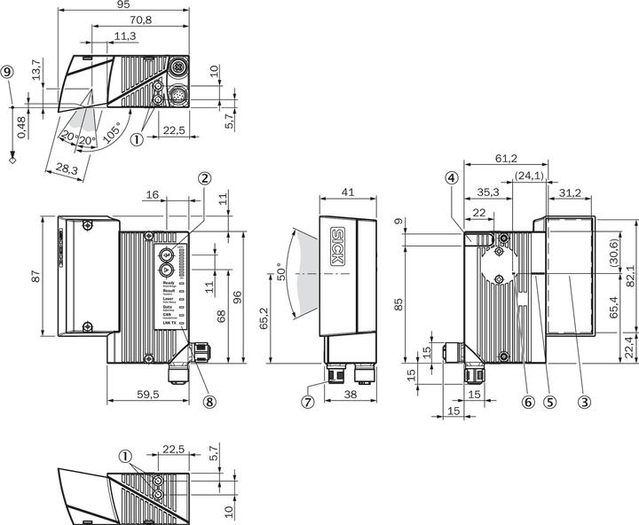 Actual product image Sick CLV650-6120
