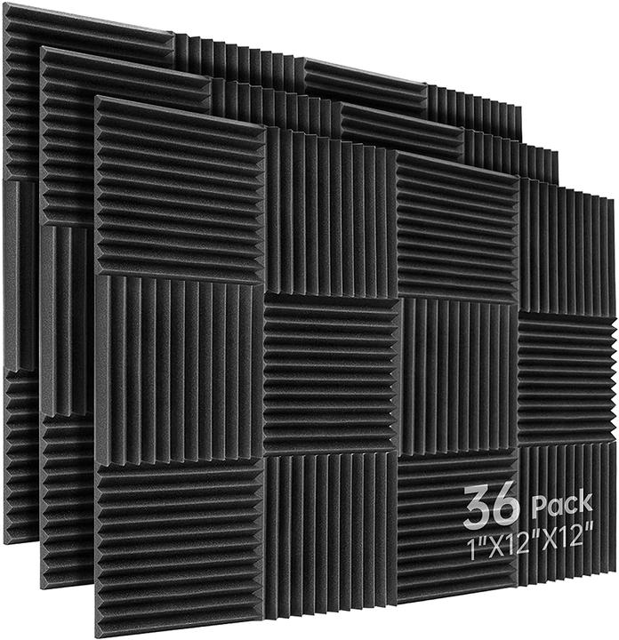 Kuchoow Absorbeur de son Mousse acoustique (36 pcs)