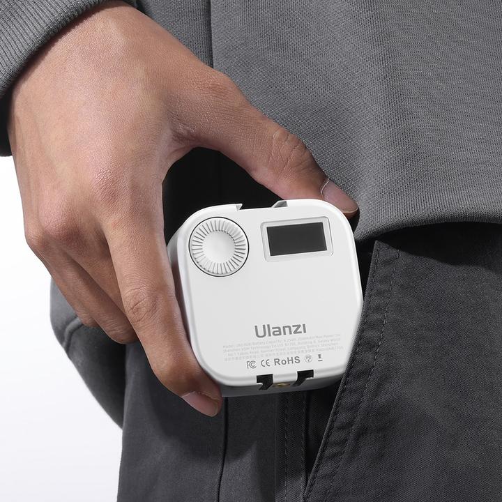 Actual product image Ulanzi U60 RGB Pocket light with U mount White (Video light)