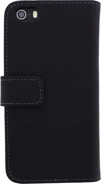Produktbild Mobilize Slim Wallet Book Case Apple iPhone 5/5S/SE Schwarz (Apple iPhone 5s, Apple iPhone 5)