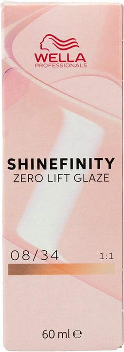 Produktbild Wella Shinefinity Spicy Ginger 08/34 Light Golden Copper Blonde 60ml (34, Nº 08)