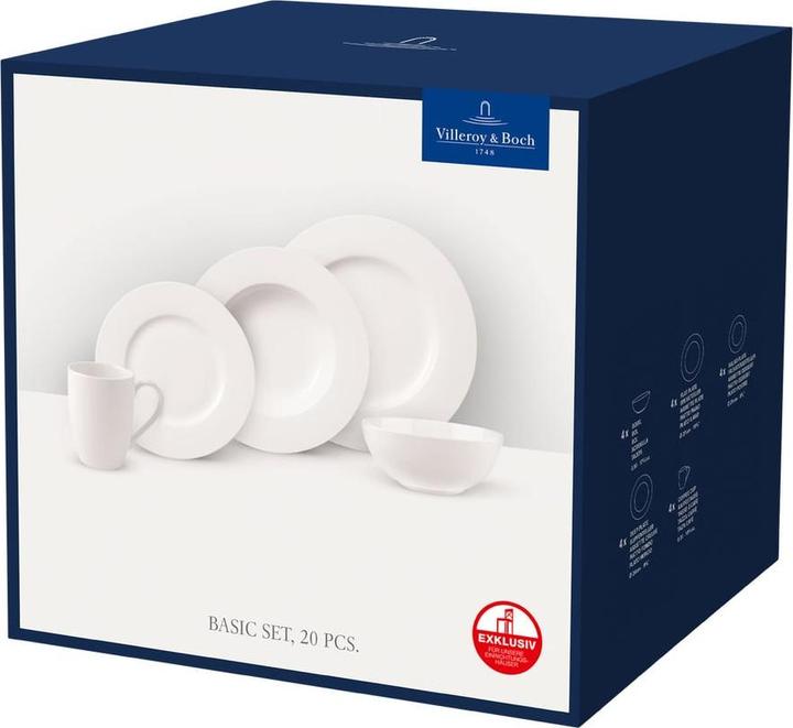 Produktbild Villeroy & Boch Basic White (20 Stück)