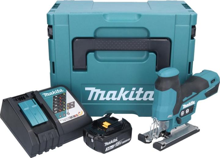 Actual product image Makita DJV 185 RF1J Battery Pendulum Hoist Jigsaw 18 V Brushless + 1x Battery 3,0 Ah + Charger + Makpac