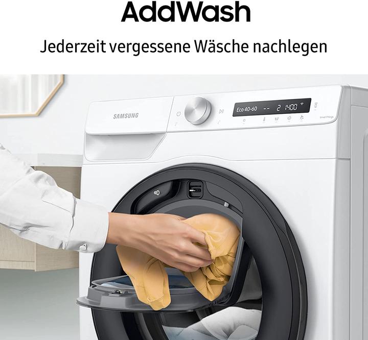 Actual product image Samsung WW8ET554AAW/S2 Washing machine (front-loading, freestanding, 8 kg, B, 1,400 rpm, WiFi, voice (8 kg)