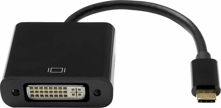 Produktbild ProXtend USB-C (M) to DVI-I 24+5 (F) Adapter, Black 10m (USB Typ-C, 1000 cm)