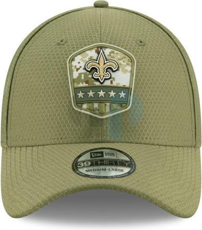 Actual product image New Era 39Thirty NFL Salute to Service New Orleans Saints Cap (54, 55, 56, 57)