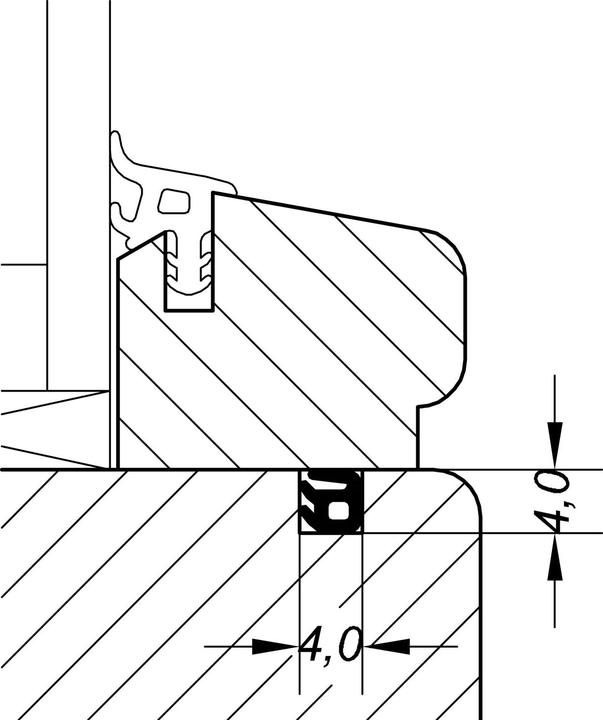 Produktbild Primo Glasleistendichtung AC 5587 D, Kunststoff braun